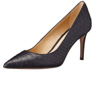 Coach "Smith" Midnight Navy Cut Snake Pumps 7B
